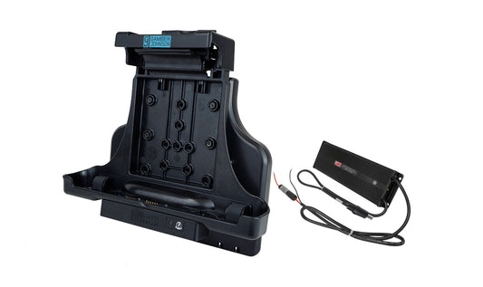 Gamber Johnson 7170-0800 Zebra L10 Windows Tablet Vehicle Docking Station (No Rf) With Lind 20-60V Material Handling Isolated Power Adapter
