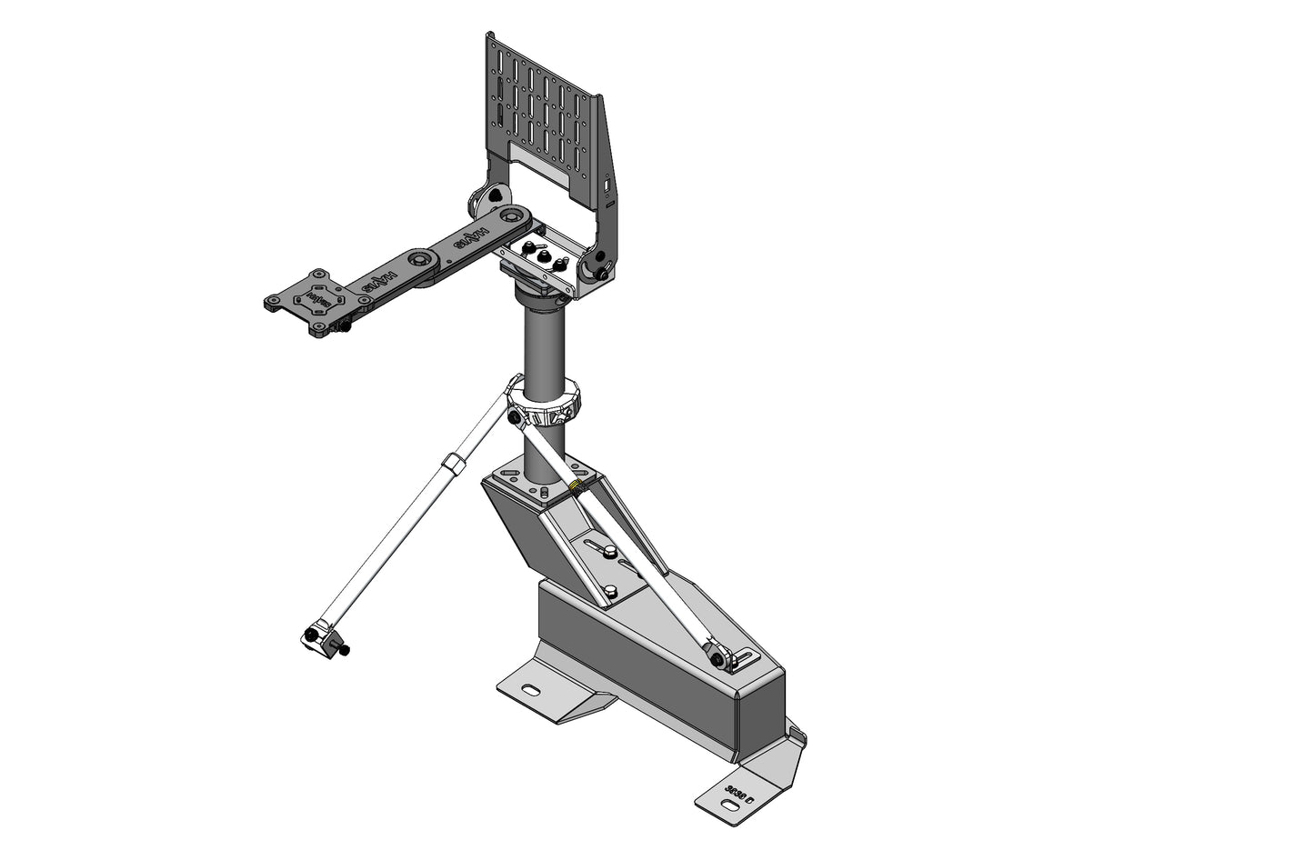 Havis PKG-PSM-139-T Standard Tablet Pedestal Mount Package For 1997-2024 Chevrolet G-Series