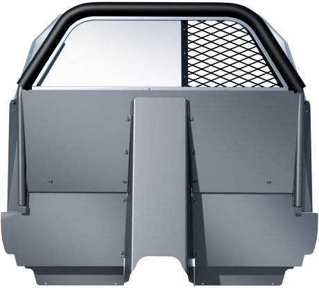 Setina PK0369ITU20TM #8VS RP Stationary Window 1/2 Coated Polycarbonate 1/2 Vinyl Coated Expanded Metal Recessed Panel Partition TM (Tall Man) For 2020+ Ford Police Interceptor Utility