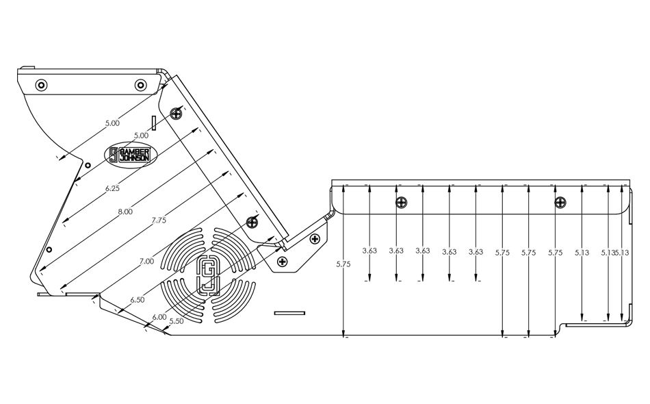 Gamber Johnson 7160 - 1623 2021+ Dodge Charger Console Box (Short 10.5") - Console - Falcon Fleet Supply