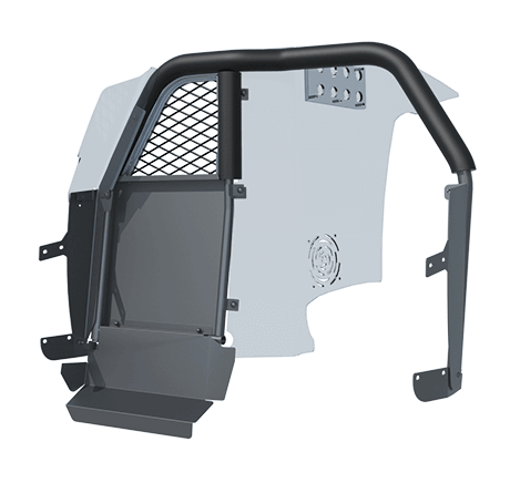 Setina 1K0574ITU20FC SPT Single Prisoner Transport Partition #6VS SPT Stationary Window Coated Polycarbonate For Use With Full COVER Transport Partition Seat For 2020+ Ford Police Interceptor Utility