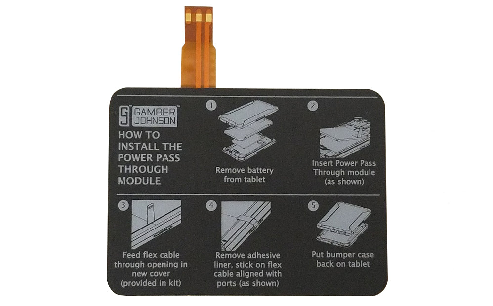 Gamber Johnson Eol-7170-1054-00 Dell Latitude 7030 Rugged Extreme Tablet Vehicle Docking Station, Lite Port With Lind 12-32V Isolated Power Adapter