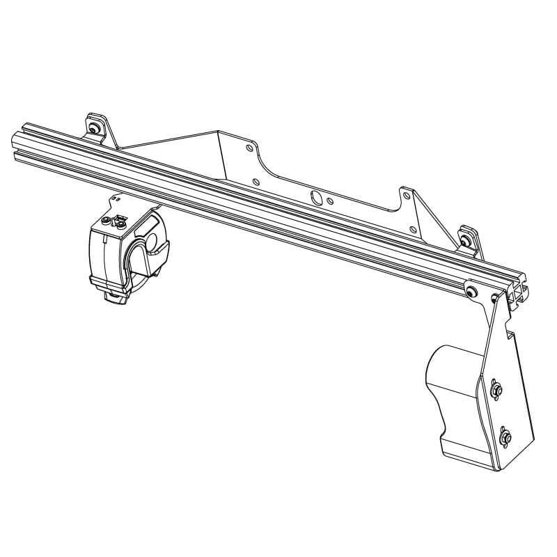 Jotto Desk 475-1529 Gun Rack - Single Weapon, Rear Hatch Mounted (GR4-ZRT-870-PI-UTILITY 2020+)